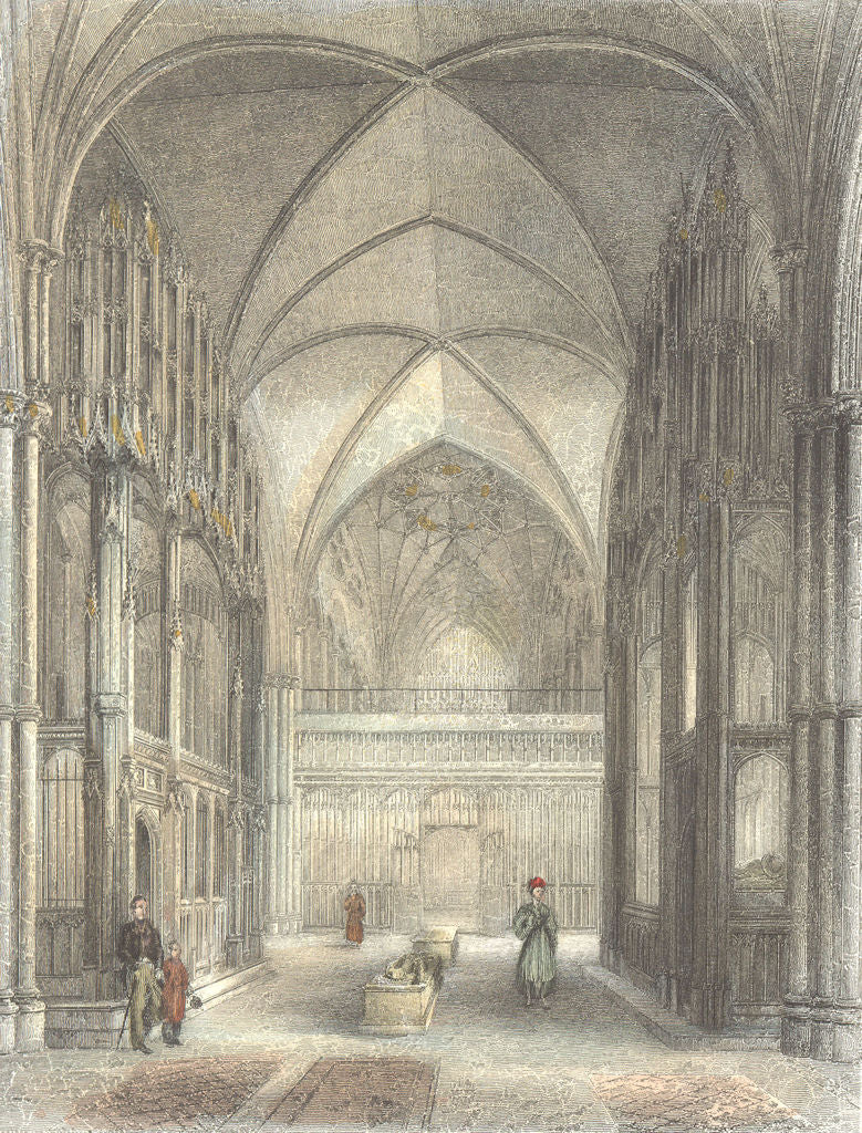 WINCHESTER. Cathedral Presbytery, Waynfleet Beauport 1836 old antique print